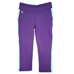 Ralph Lauren Blue/Green Cropped Leggings Size Medium